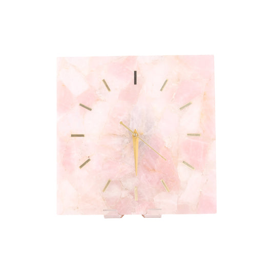 Rose Quartz Square Clock