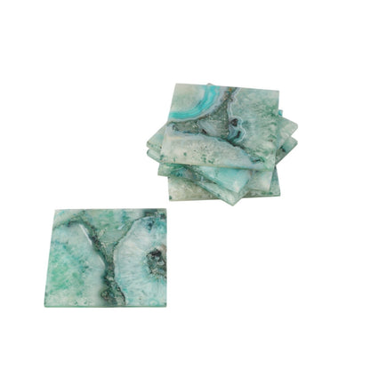 Aqua Square Coaster Set