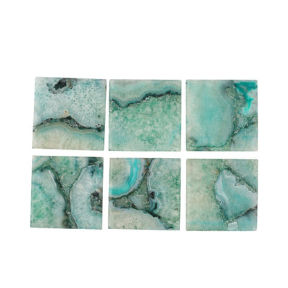 Aqua Square Coaster Set