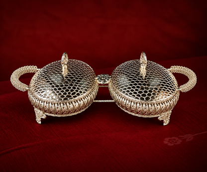 Silver Plated Oval Bowl Set