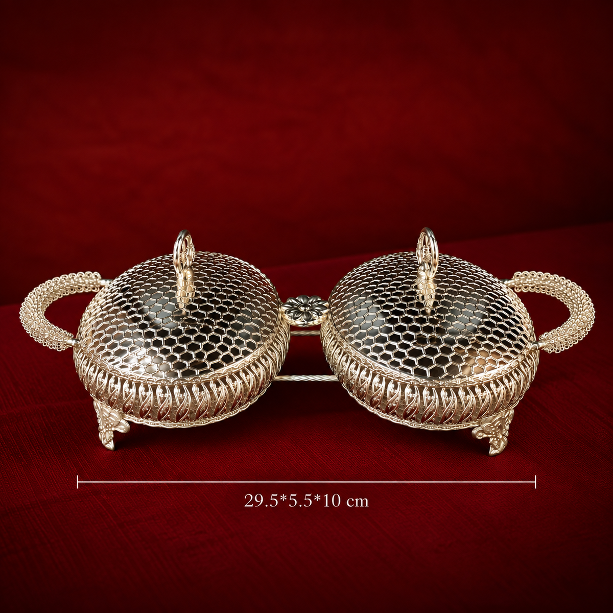 Silver Plated Oval Bowl Set