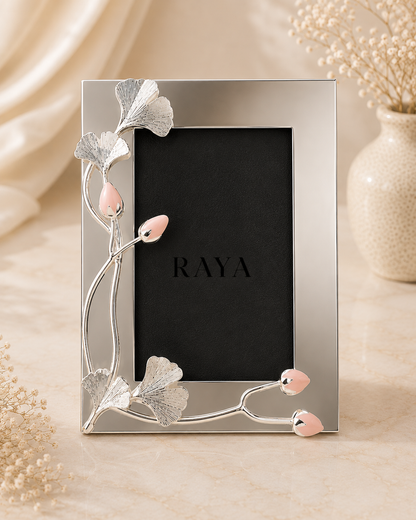 Silver Plated Resin Bud Photo Frame