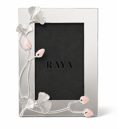 Silver Plated Resin Bud Photo Frame