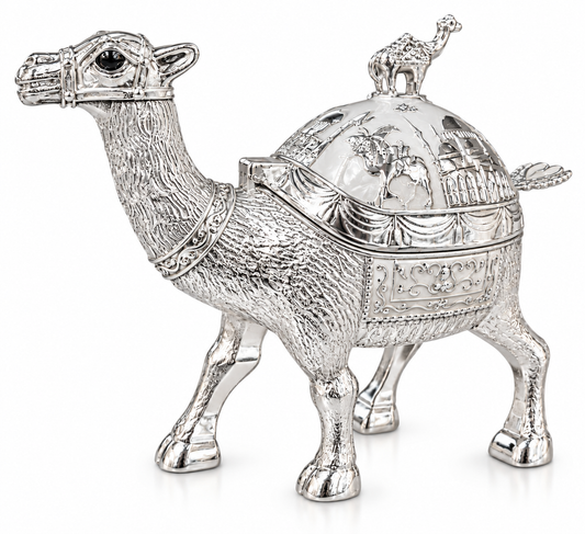 Camel Enamel Serving Bowl - White