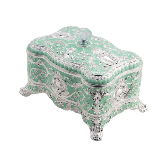 Enamel Crystal Jewelery Box (Green)