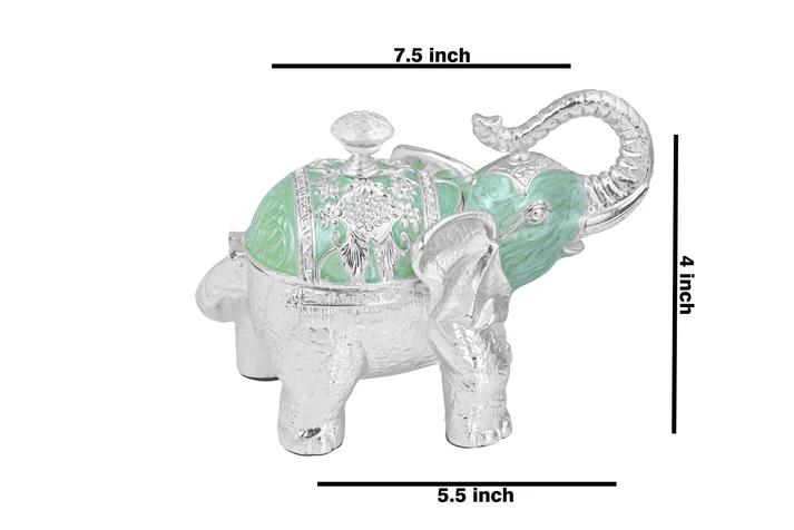 Enamel Elephant Candy Box