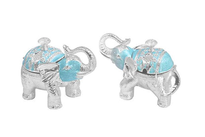Enamel Elephant Candy Box
