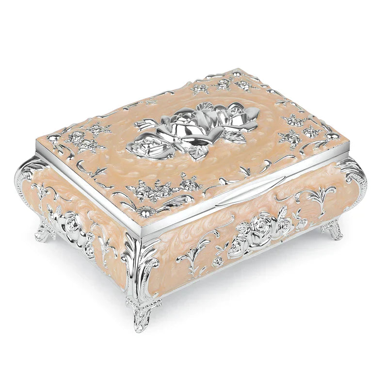 Enamel Rose Box Peach S