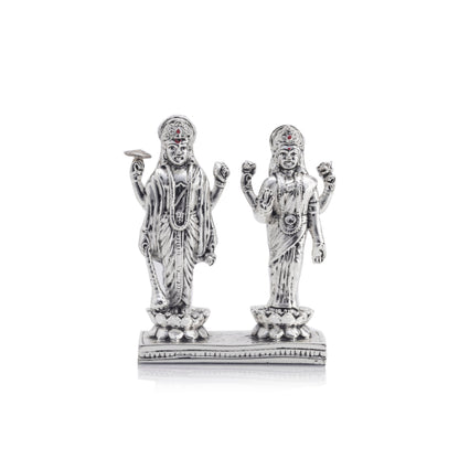 Silver Plated Laxmi-Vishnu Ji