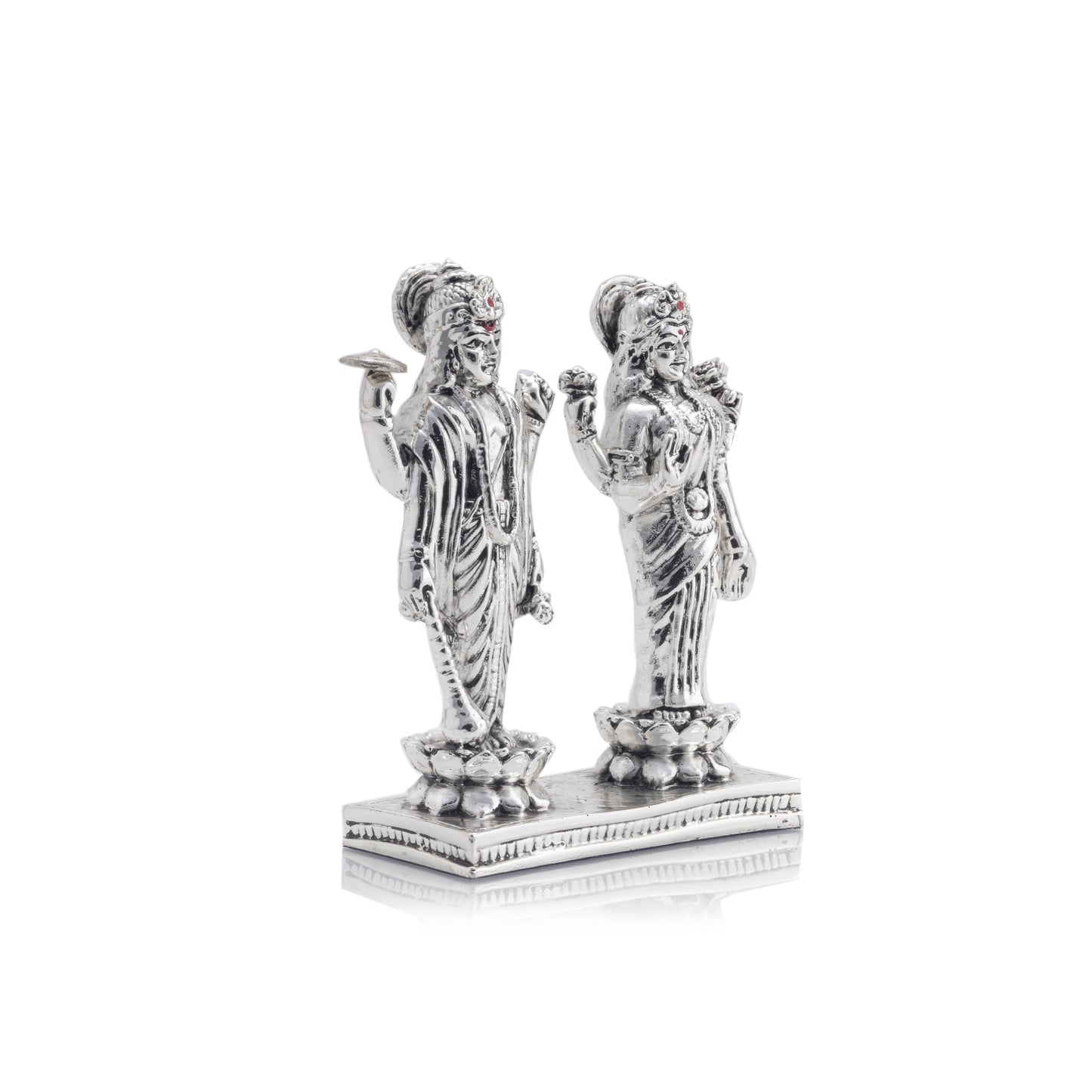 Silver Plated Laxmi-Vishnu Ji
