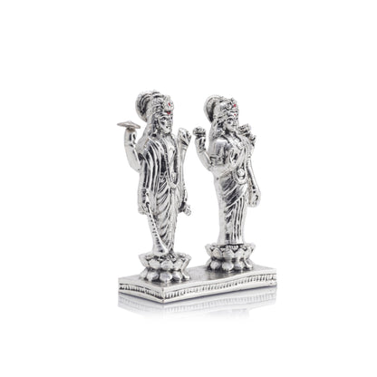 Silver Plated Laxmi-Vishnu Ji