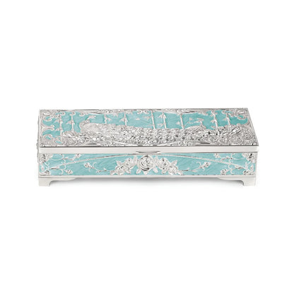 Peacock Rectangular Dry Fruit Box - Two partition