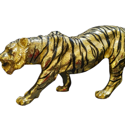 Gold plated Resin Tiger