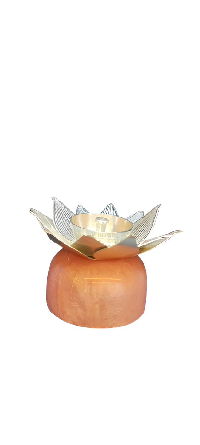 Rose Quartz Resin Diya