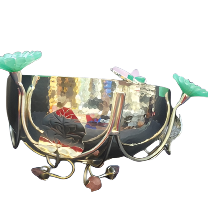 Rose Quartz - Silver Plated Bowl (Big)