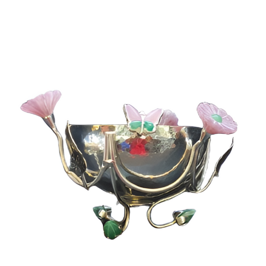 Rose Quartz - Silver Plated Bowl (Small)