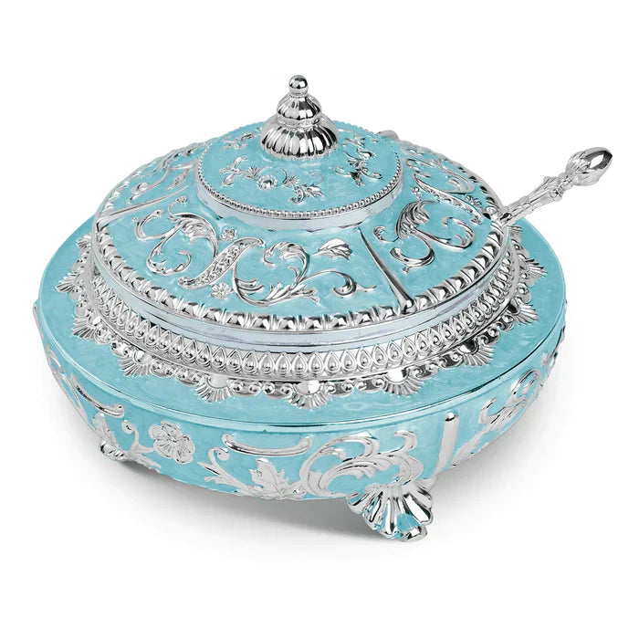 Enamel Sugar Pot blue