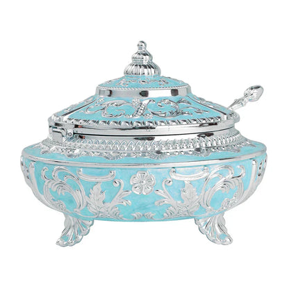 Enamel Sugar Pot blue