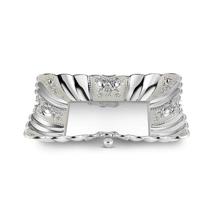 Silver Plated Enamel Tray